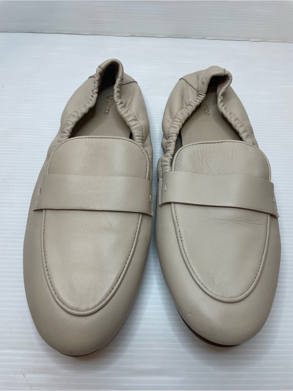 Quince Italian Leather Soft Loafer Almond Size 9